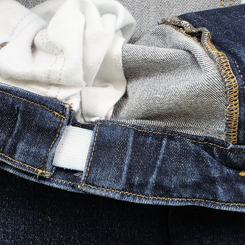Lands' End Jeans Men's 46x29‎ Blue Square Rigger Traditional Fit Stretch Denim - Picture 5 of 12